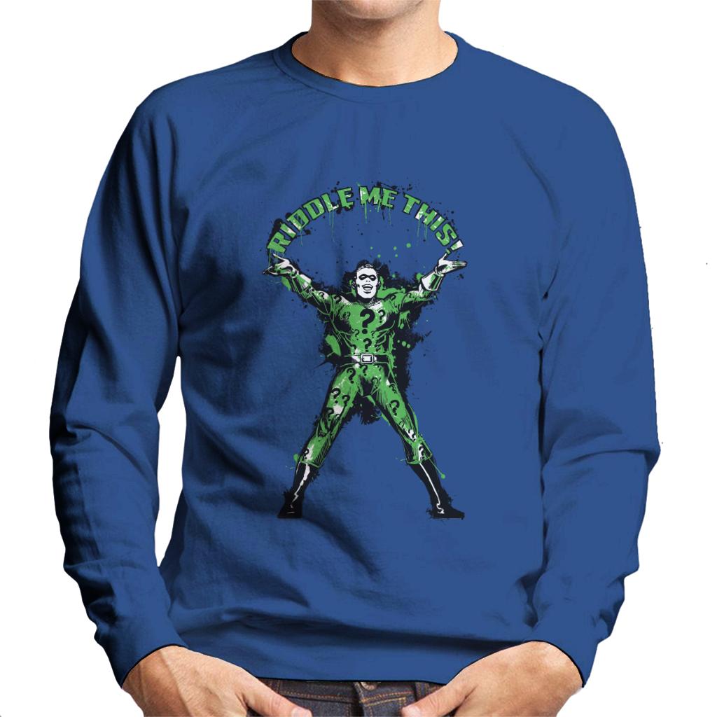 Batman The Riddler Riddle Me This Men's Sweatshirt-ALL + EVERY