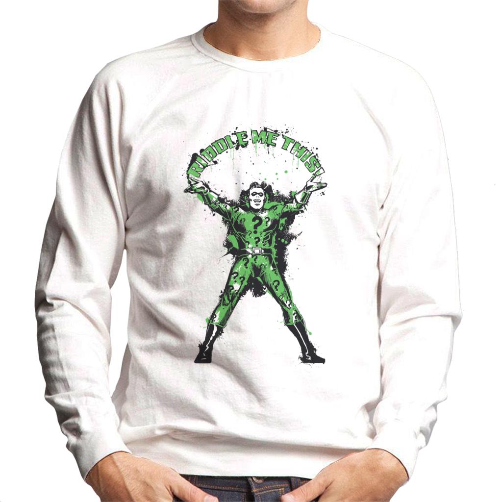 Batman The Riddler Riddle Me This Men's Sweatshirt-ALL + EVERY