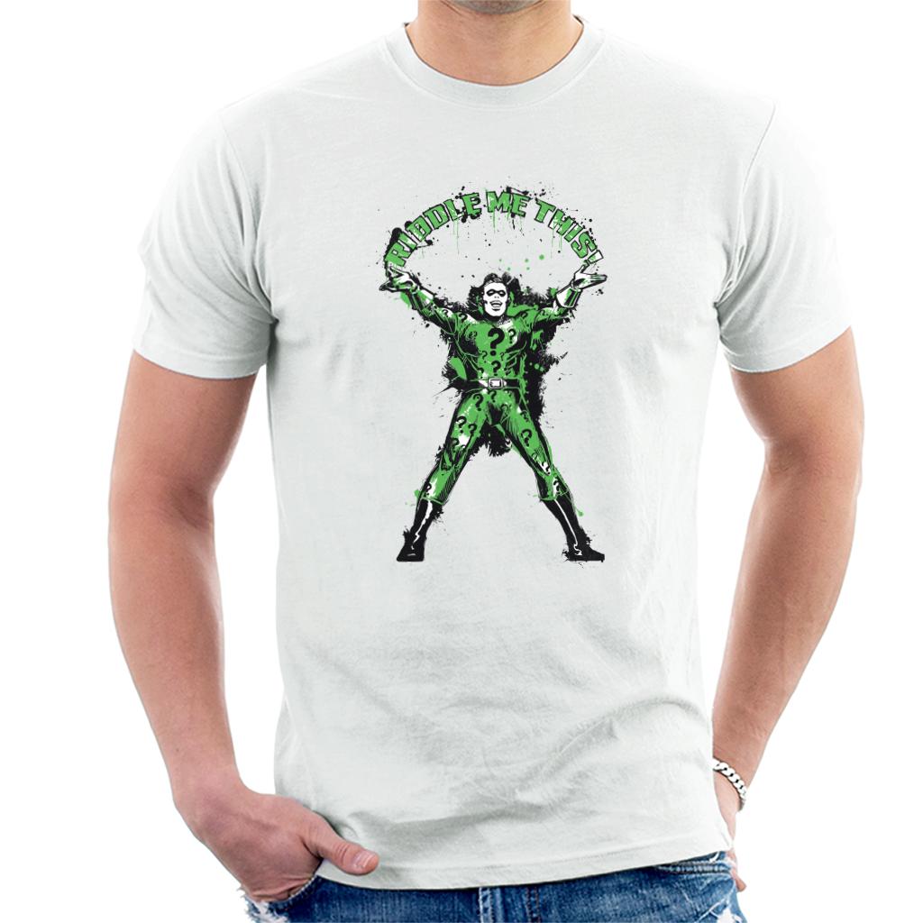 Batman The Riddler Riddle Me This Men's T-Shirt-ALL + EVERY