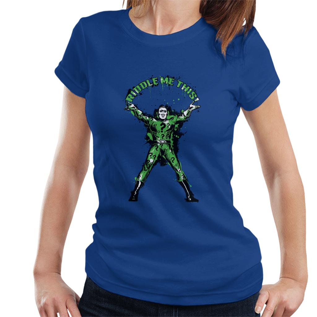 Batman The Riddler Riddle Me This Women's T-Shirt-ALL + EVERY