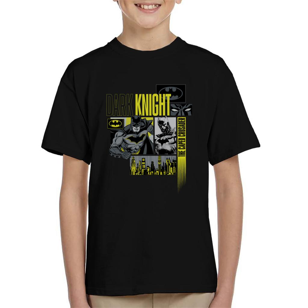 Batman Dark Knight The Caped Crusader Kid's T-Shirt-ALL + EVERY