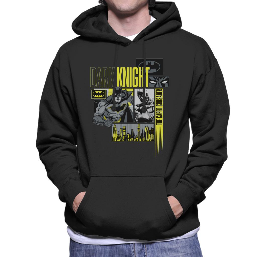 Batman Dark Knight The Caped Crusader Men's Hooded Sweatshirt-ALL + EVERY