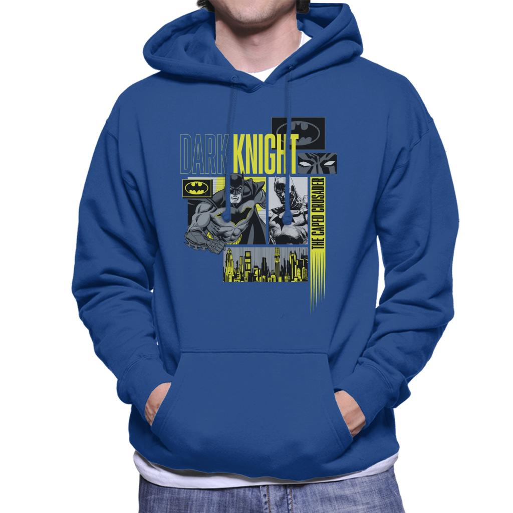 Batman Dark Knight The Caped Crusader Men's Hooded Sweatshirt-ALL + EVERY