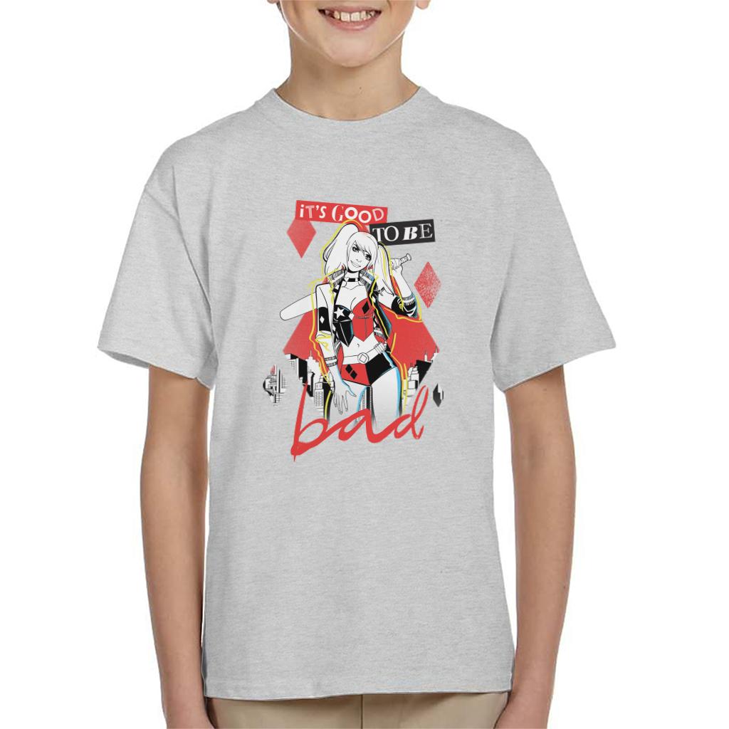 Batman Harley Quinn Its Good To Be Bad Kid's T-Shirt-ALL + EVERY