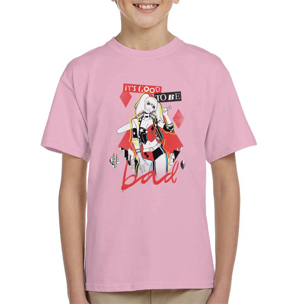 Batman Harley Quinn Its Good To Be Bad Kid's T-Shirt-ALL + EVERY