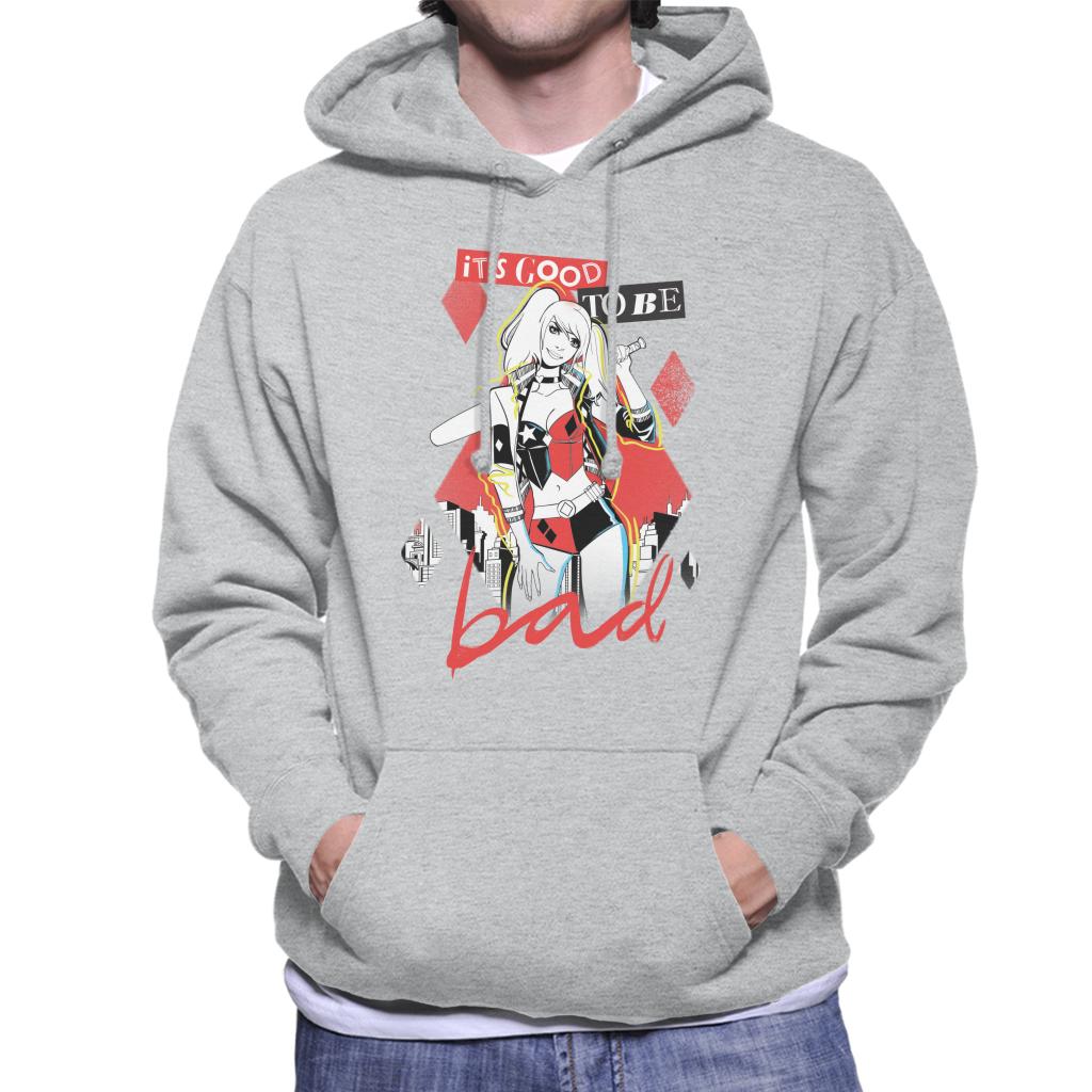 Batman Harley Quinn Its Good To Be Bad Men's Hooded Sweatshirt-ALL + EVERY