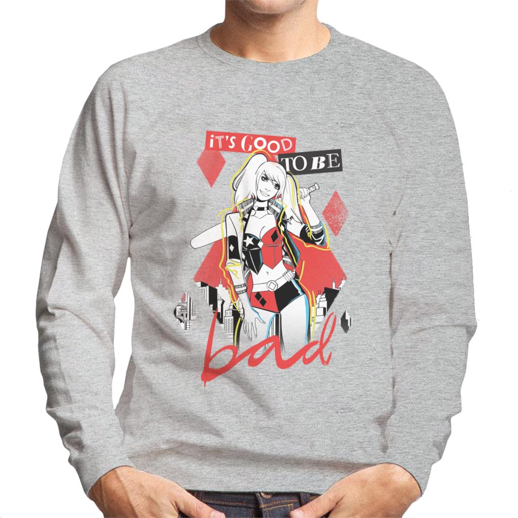 Batman Harley Quinn Its Good To Be Bad Men's Sweatshirt-ALL + EVERY