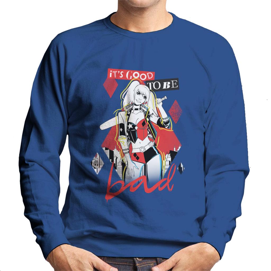 Batman Harley Quinn Its Good To Be Bad Men's Sweatshirt-ALL + EVERY