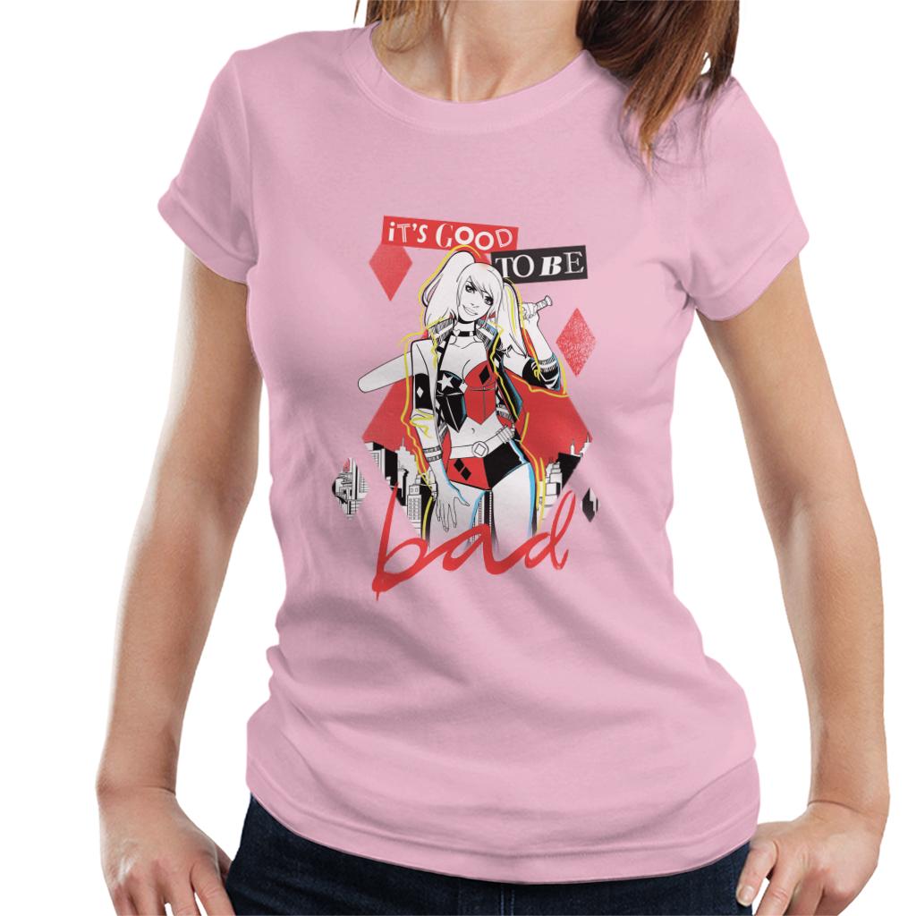 Batman Harley Quinn Its Good To Be Bad Women's T-Shirt-ALL + EVERY