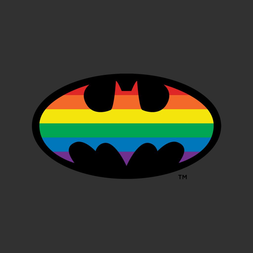 Batman Bat Symbol Rainbow Men's T-Shirt-ALL + EVERY