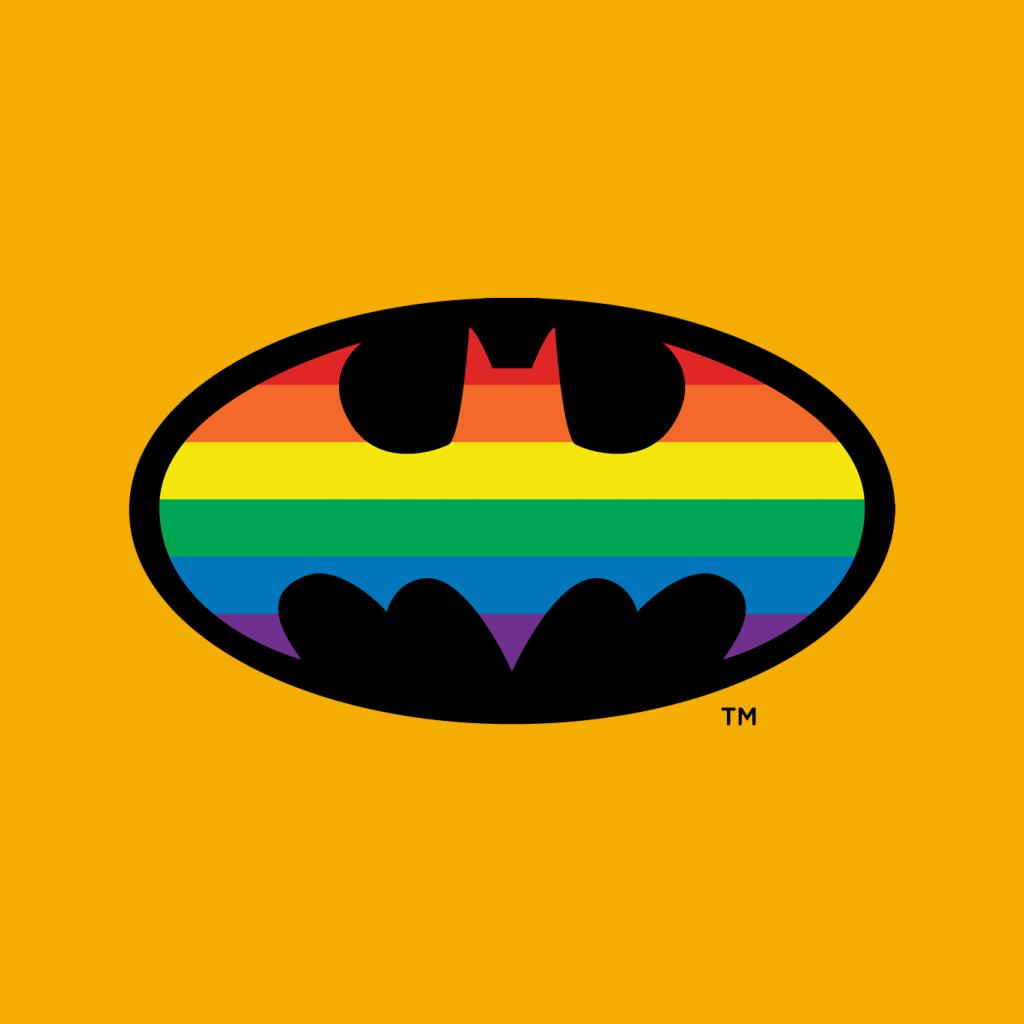 Batman Bat Symbol Rainbow Men's T-Shirt-ALL + EVERY