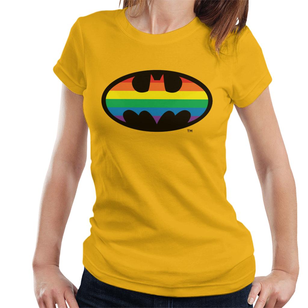 Batman Bat Symbol Rainbow Women's T-Shirt-ALL + EVERY