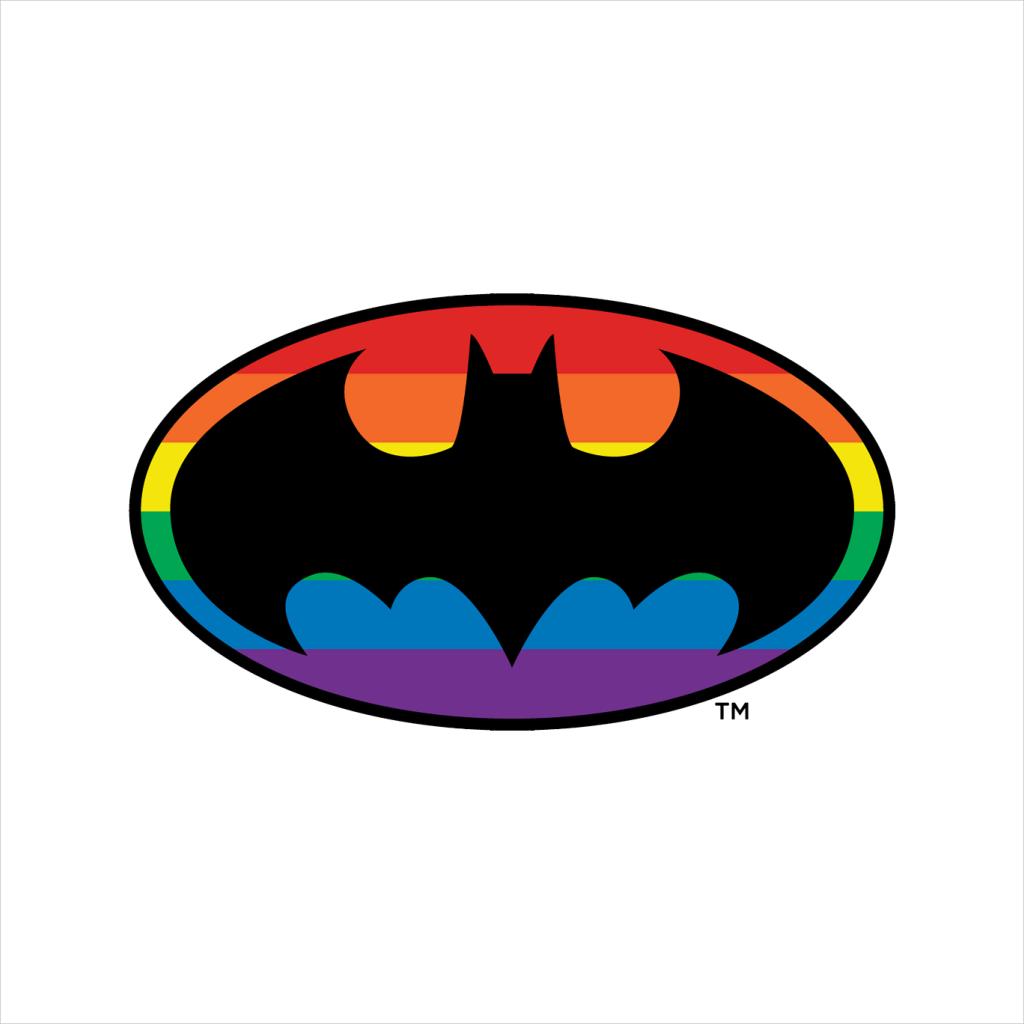 Batman Black Bat Symbol Rainbow Background Kid's Hooded Sweatshirt-ALL + EVERY