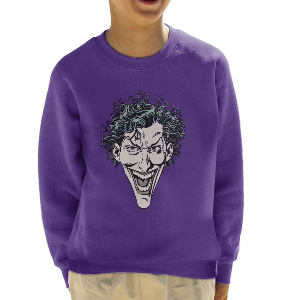 Batman The Joker Character Head Kid's Sweatshirt-ALL + EVERY