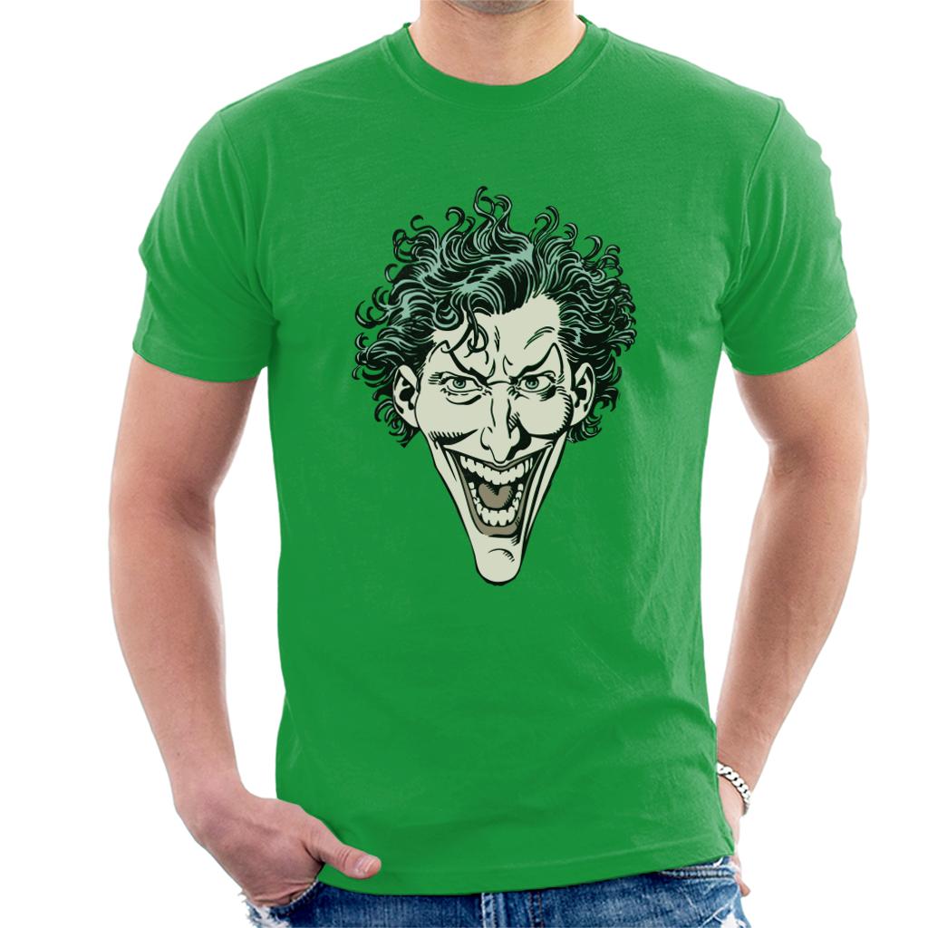 Batman The Joker Character Head Men's T-Shirt-ALL + EVERY