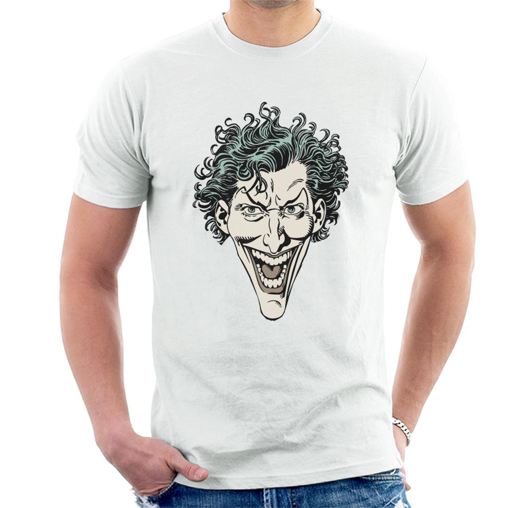 Batman The Joker Character Head Men's T-Shirt-ALL + EVERY