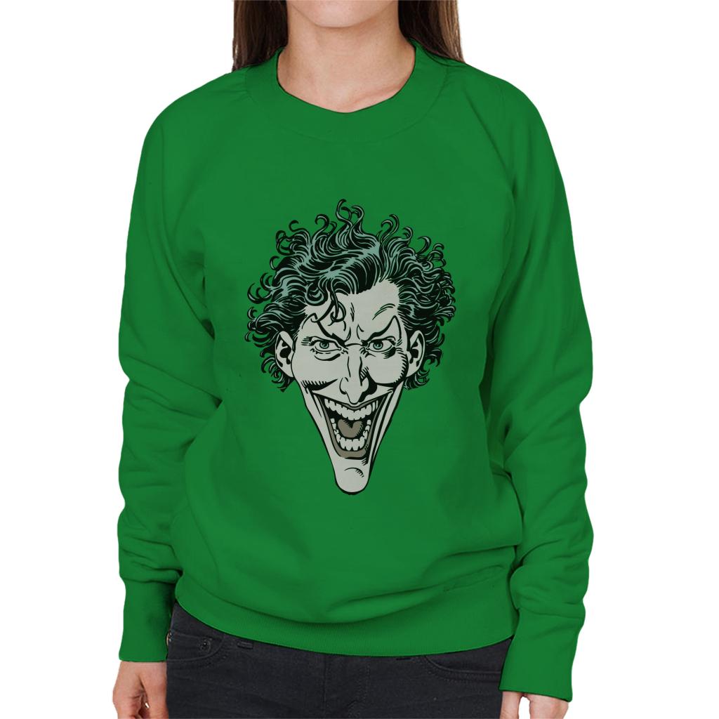 Batman The Joker Character Head Women's Sweatshirt-ALL + EVERY