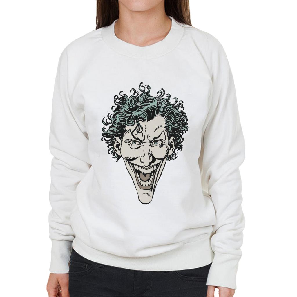 Batman The Joker Character Head Women's Sweatshirt-ALL + EVERY