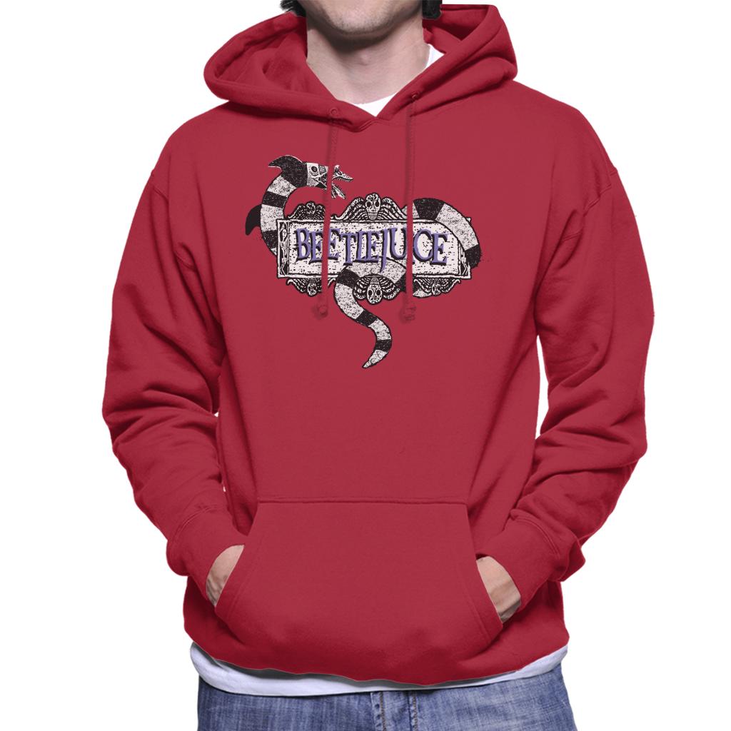 Beetlejuice Sandworm Logo Men's Hooded Sweatshirt-ALL + EVERY