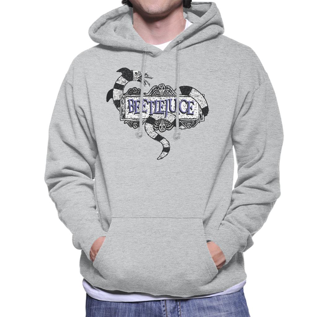 Beetlejuice Sandworm Logo Men's Hooded Sweatshirt-ALL + EVERY