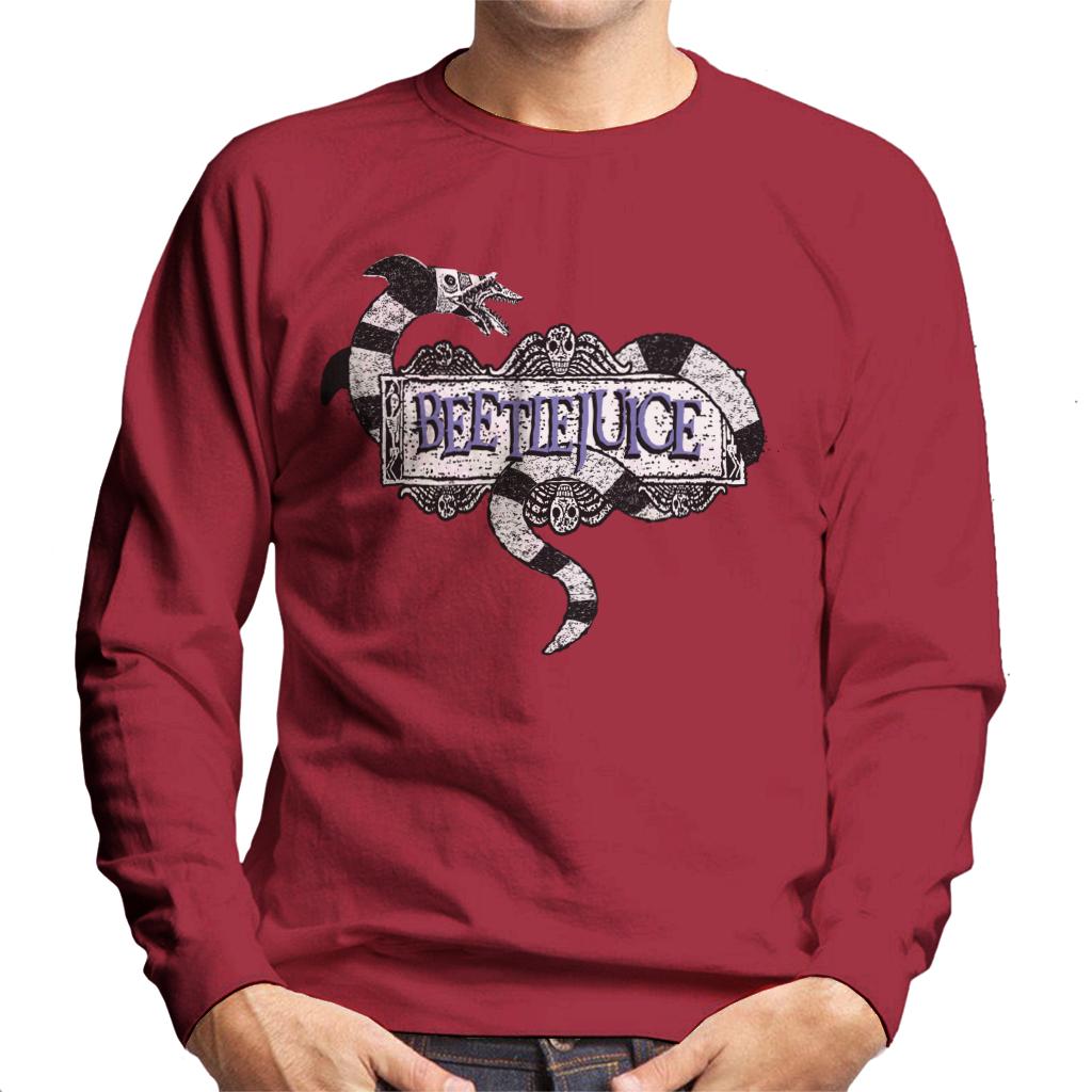 Beetlejuice Sandworm Logo Men's Sweatshirt-ALL + EVERY