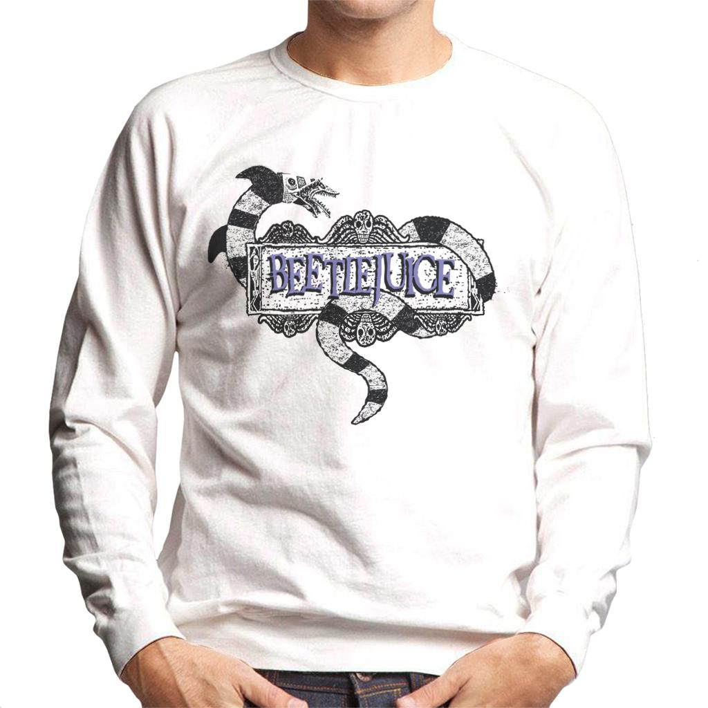 Beetlejuice Sandworm Logo Men's Sweatshirt-ALL + EVERY