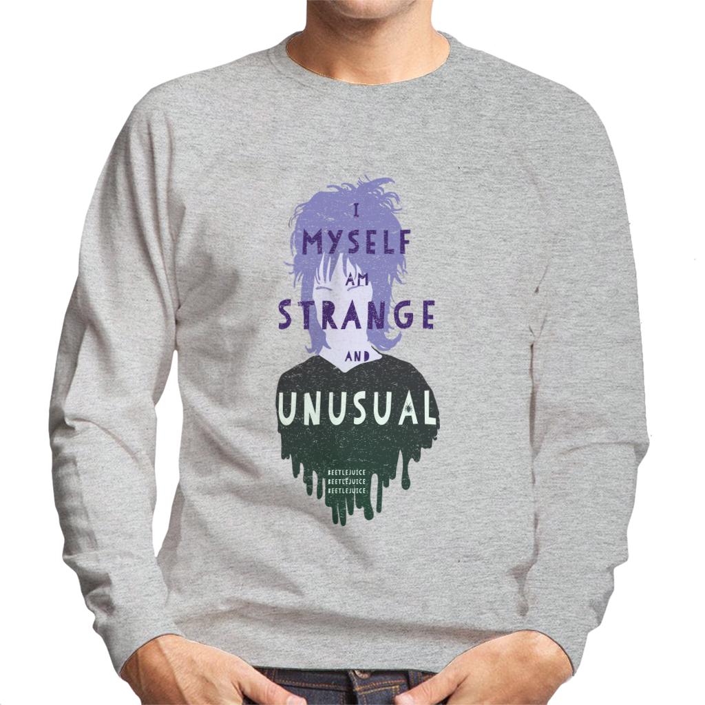 Beetlejuice Lydia Deetz I Myself Am Strange And Unusual Men's Sweatshirt-ALL + EVERY