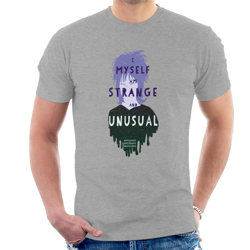 Beetlejuice Lydia Deetz I Myself Am Strange And Unusual Men's T-Shirt-ALL + EVERY