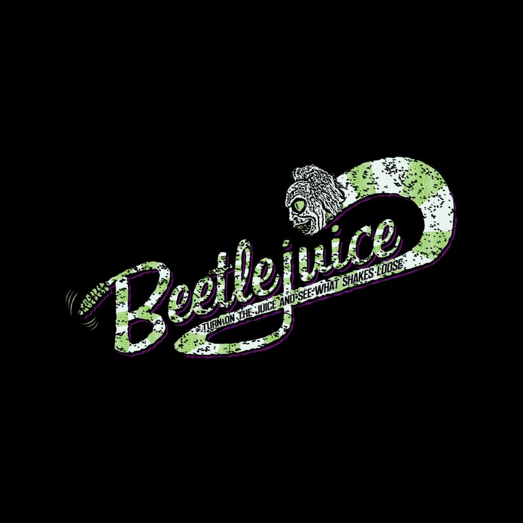 Beetlejuice Logo Turn On The Juice Men's Hooded Sweatshirt-ALL + EVERY