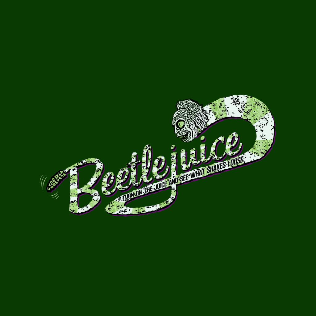 Beetlejuice Logo Turn On The Juice Women's Hooded Sweatshirt-ALL + EVERY