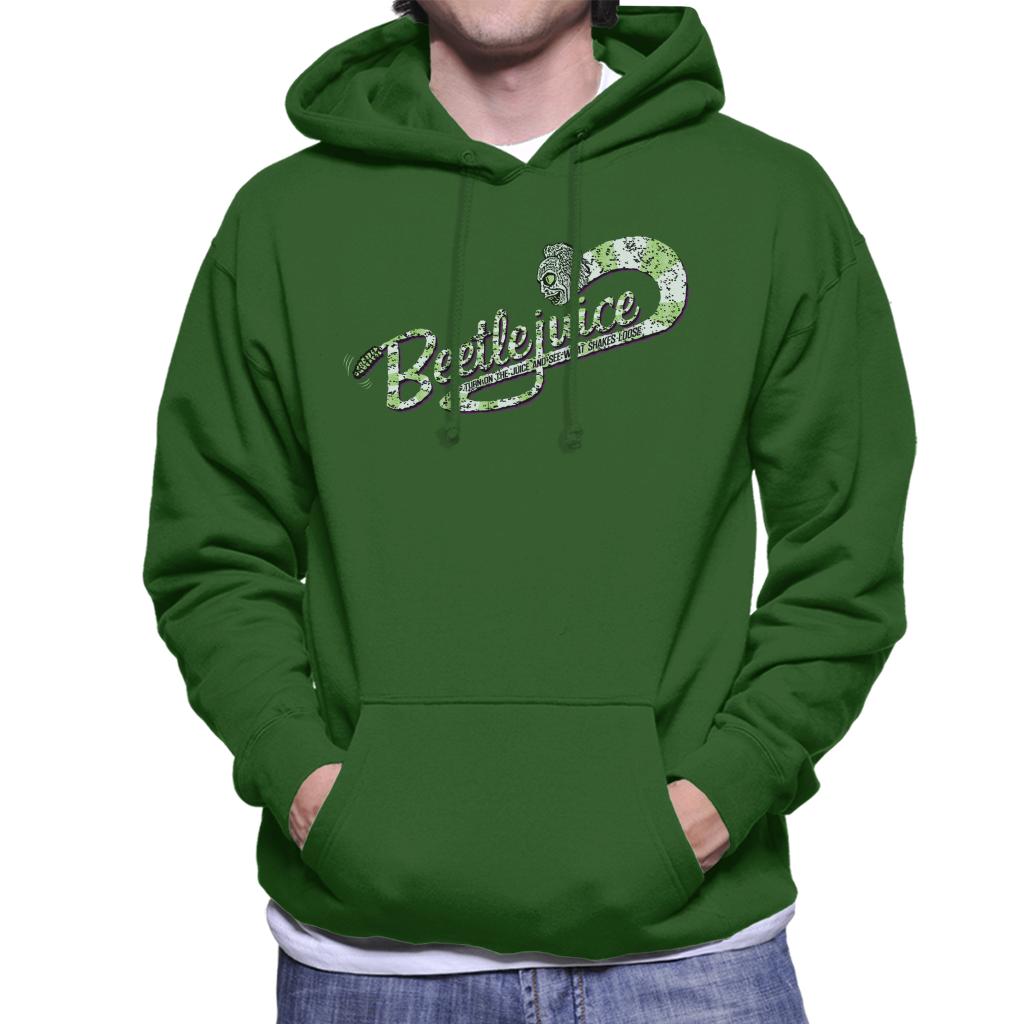 Beetlejuice Logo Turn On The Juice Men's Hooded Sweatshirt-ALL + EVERY