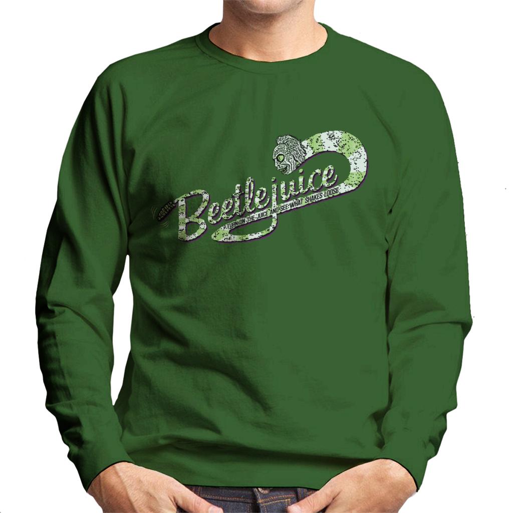 Beetlejuice Logo Turn On The Juice Men's Sweatshirt-ALL + EVERY