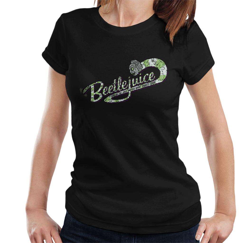 Beetlejuice Logo Turn On The Juice Women's T-Shirt-ALL + EVERY