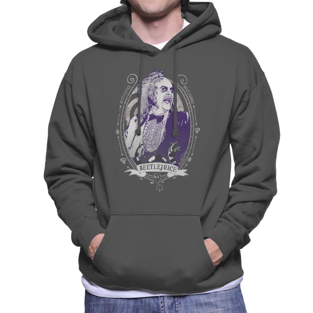 Beetlejuice Portrait Men's Hooded Sweatshirt-ALL + EVERY