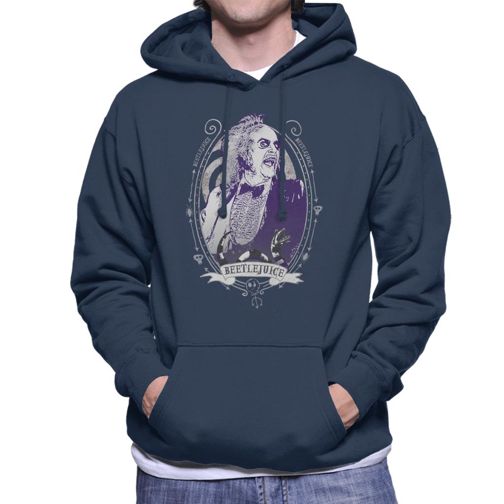 Beetlejuice Portrait Men's Hooded Sweatshirt-ALL + EVERY