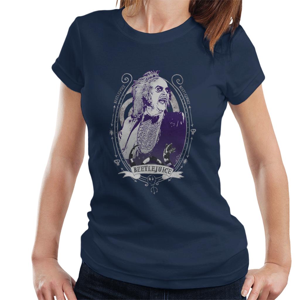 Beetlejuice Portrait Women's T-Shirt-ALL + EVERY