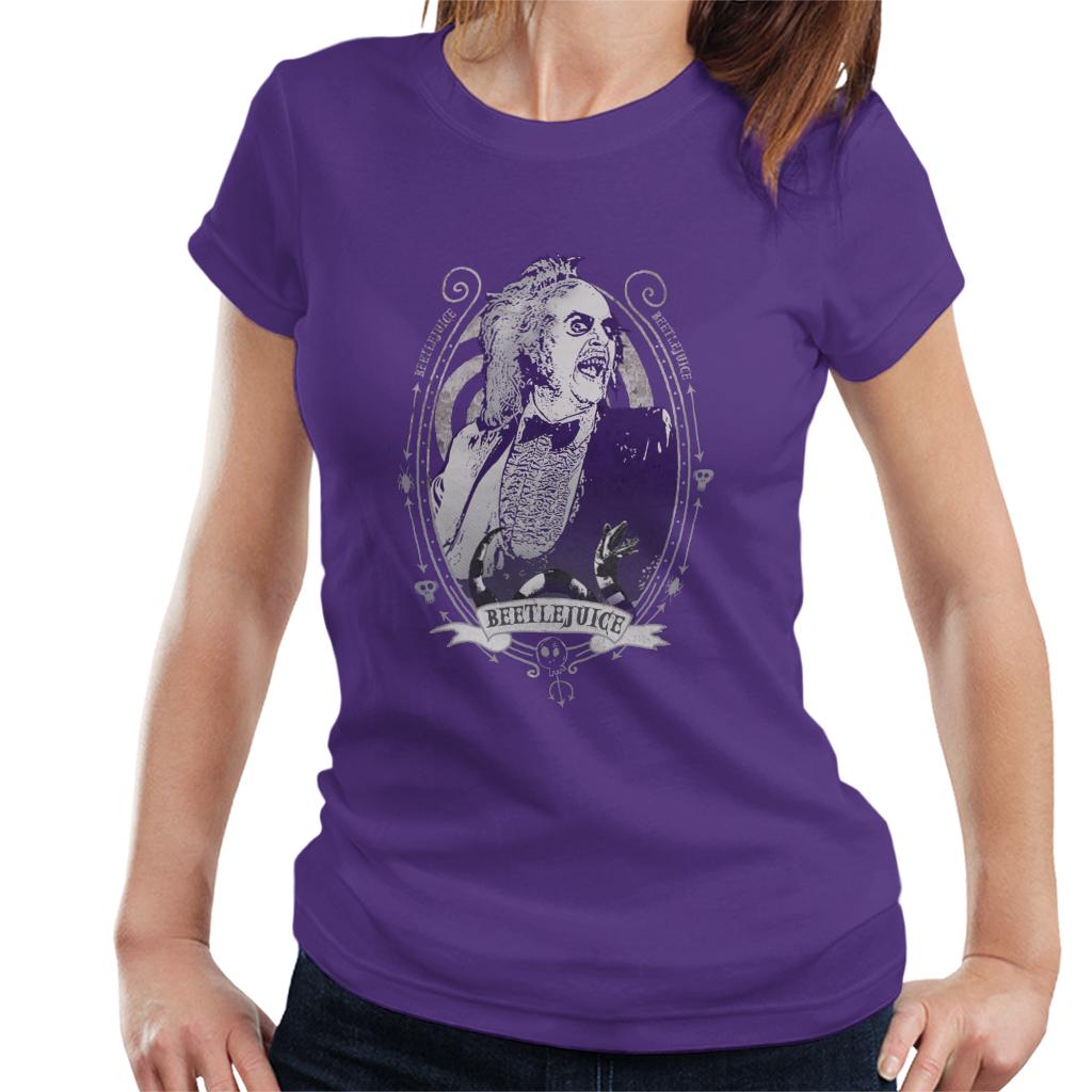 Beetlejuice Portrait Women's T-Shirt-ALL + EVERY