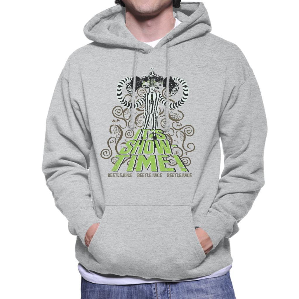 Beetlejuice It's Show Time Men's Hooded Sweatshirt-ALL + EVERY