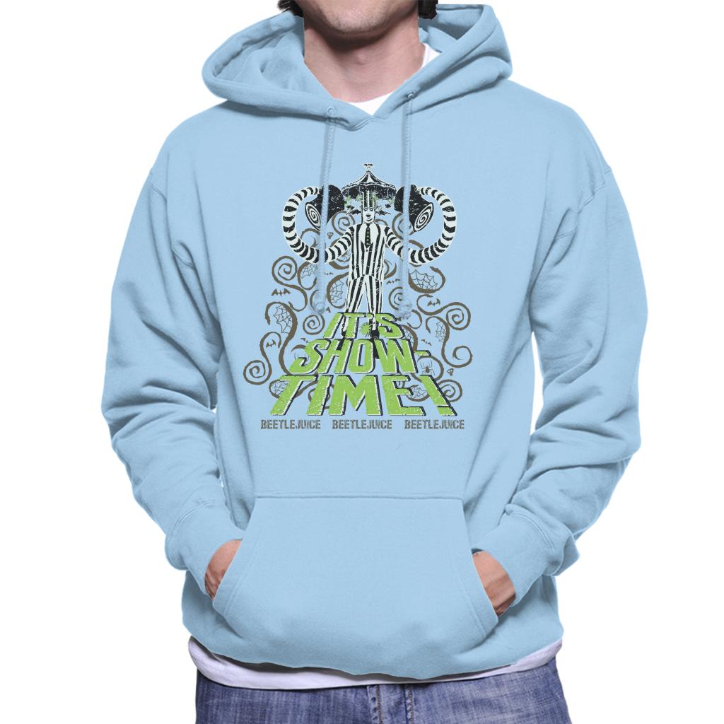 Beetlejuice It's Show Time Men's Hooded Sweatshirt-ALL + EVERY