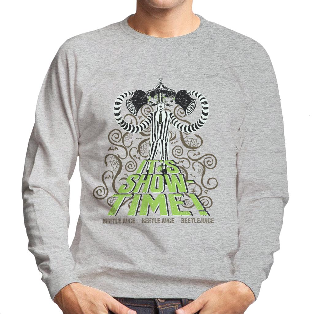 Beetlejuice It's Show Time Men's Sweatshirt-ALL + EVERY