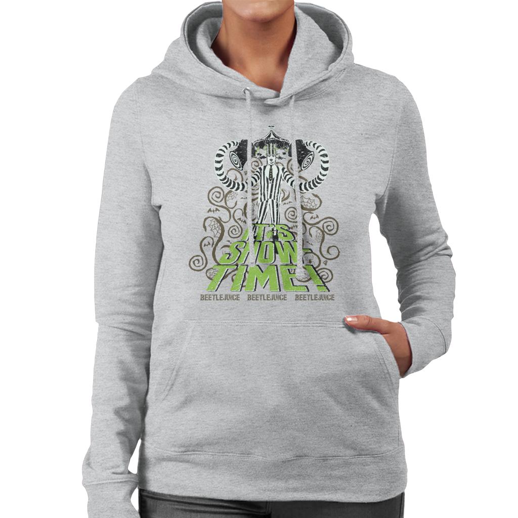 Beetlejuice It's Show Time Women's Hooded Sweatshirt-ALL + EVERY