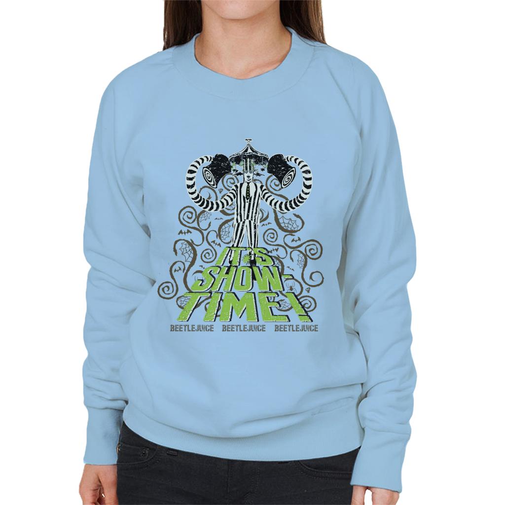 Beetlejuice It's Show Time Women's Sweatshirt-ALL + EVERY