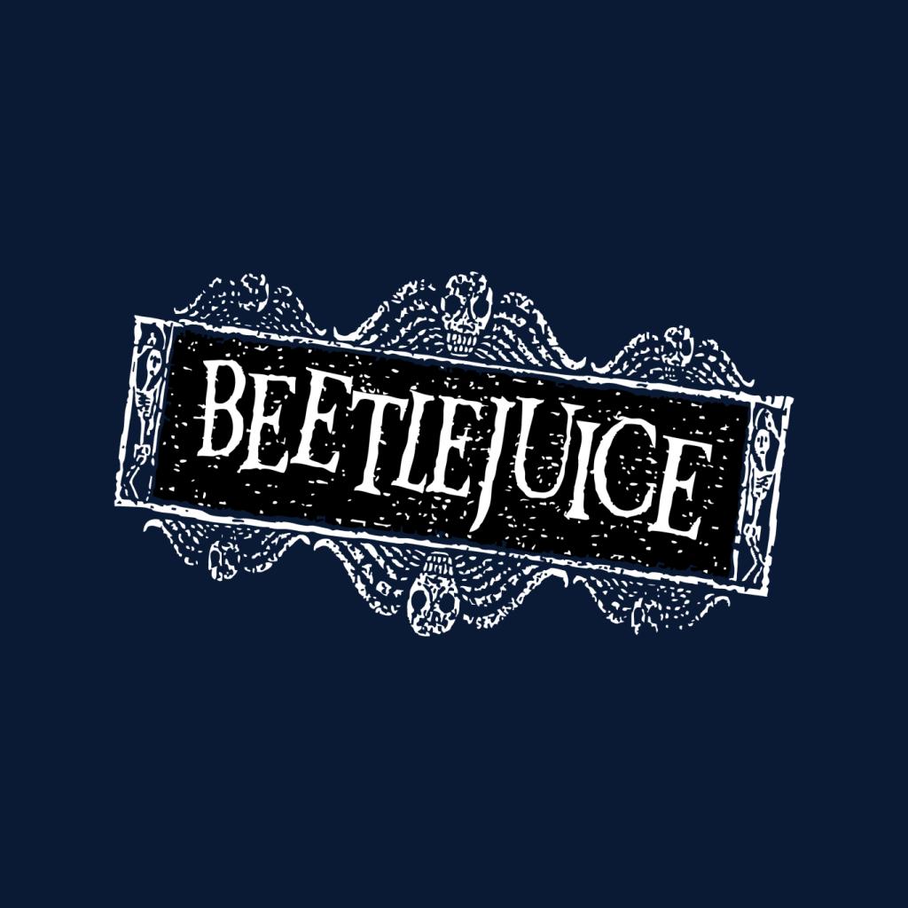 Beetlejuice Faded Halloween Logo Men's T-Shirt-ALL + EVERY