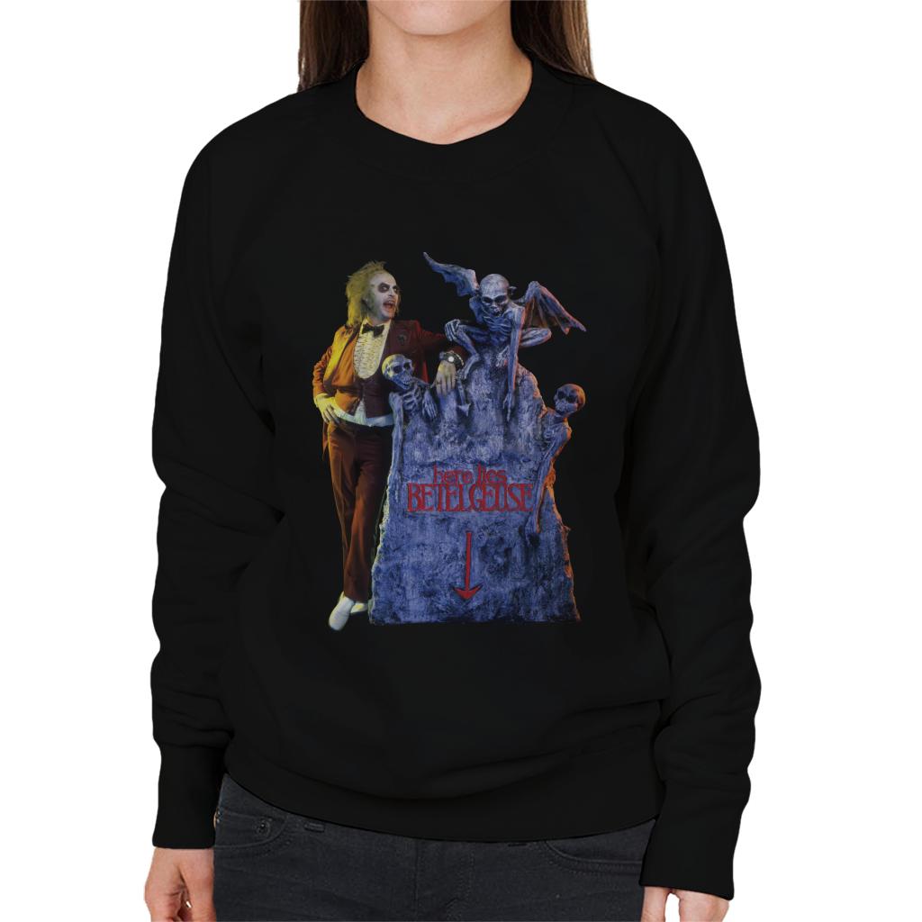 Beetlejuice Here Lies Betelgeuse Women's Sweatshirt-ALL + EVERY