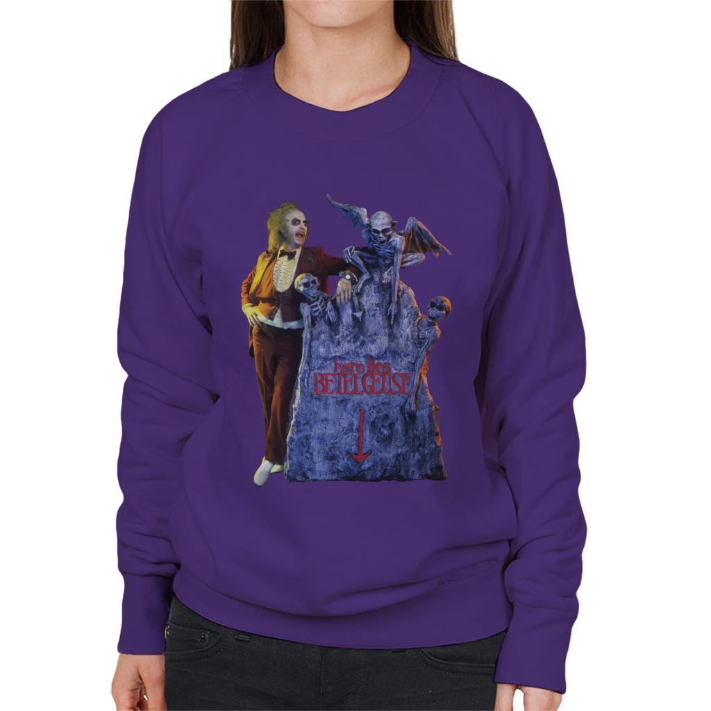 Beetlejuice Here Lies Betelgeuse Women's Sweatshirt-ALL + EVERY