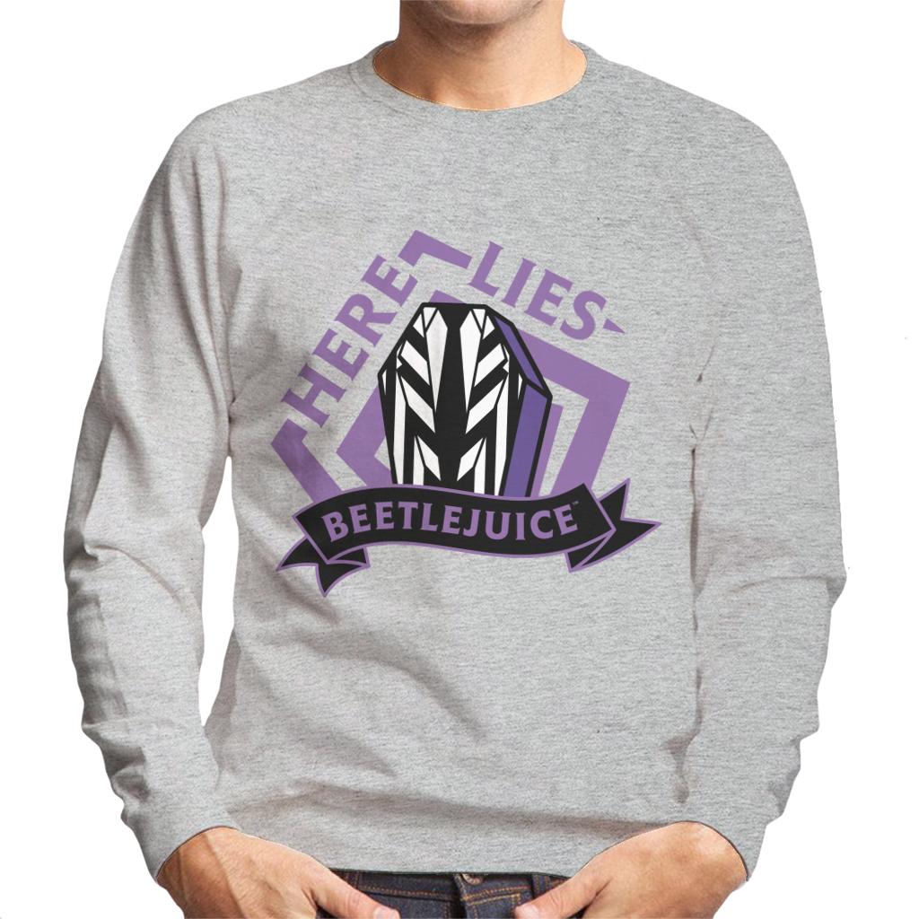 Beetlejuice Here Lies Beetlejuice Men's Sweatshirt-ALL + EVERY