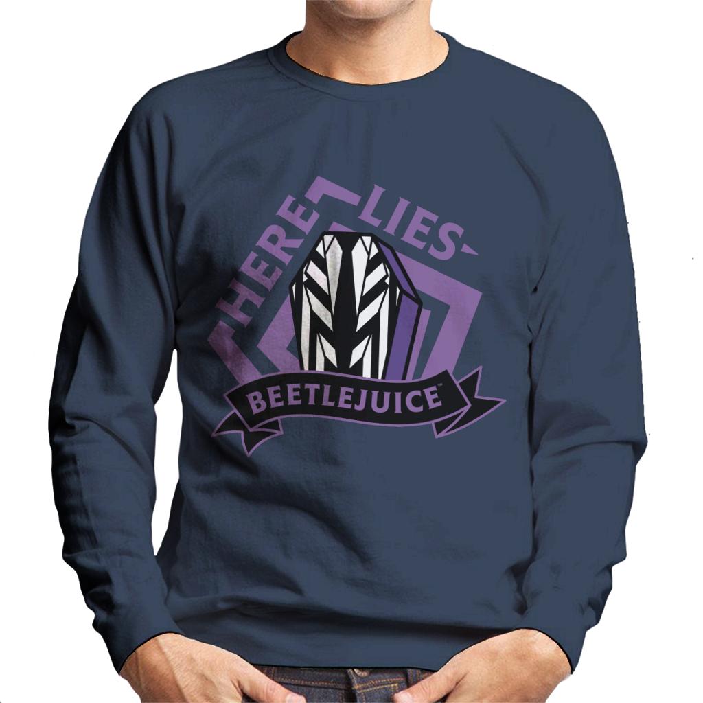 Beetlejuice Here Lies Beetlejuice Men's Sweatshirt-ALL + EVERY