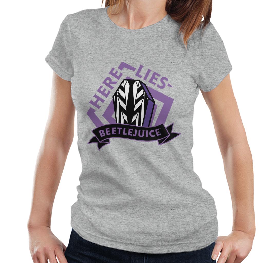 Beetlejuice Here Lies Beetlejuice Women's T-Shirt-ALL + EVERY