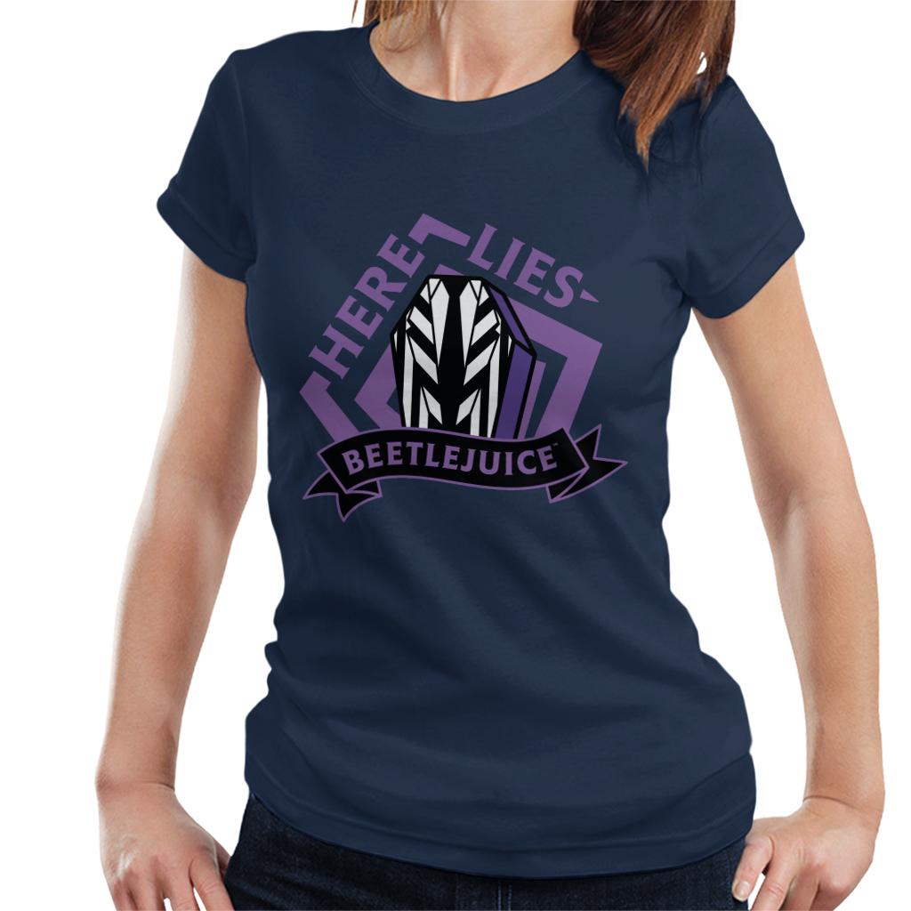 Beetlejuice Here Lies Beetlejuice Women's T-Shirt-ALL + EVERY