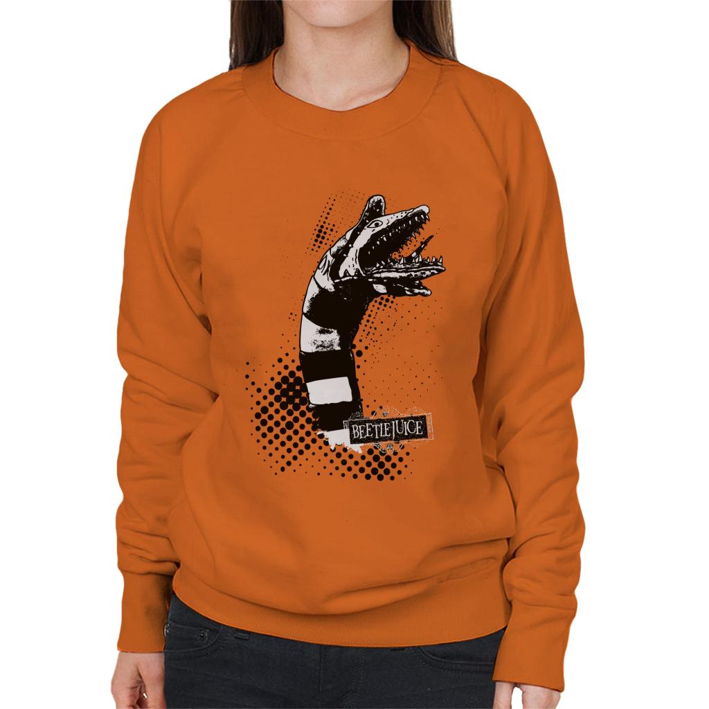 Beetlejuice Sandworm From Saturn Women's Sweatshirt-ALL + EVERY